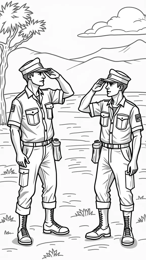 veterans coloring page